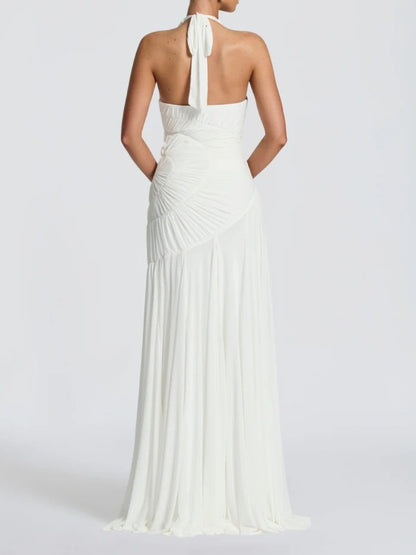 Flowing Pleated Maxi Dress