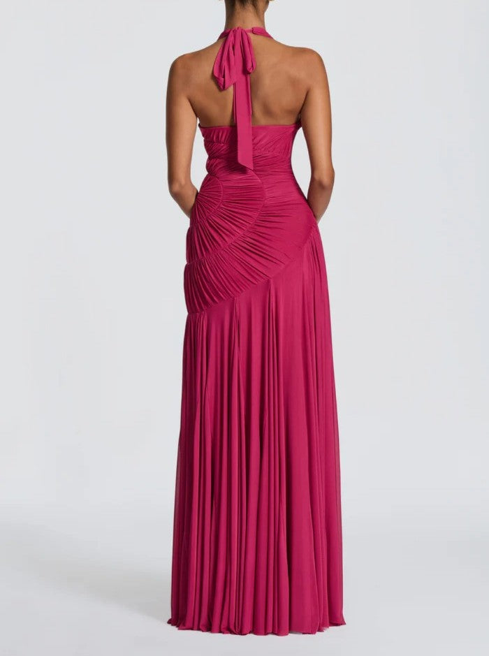 Flowing Pleated Maxi Dress