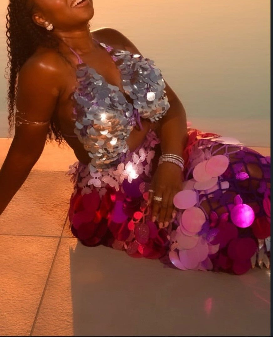 Stretch Sequined Sparkle Dress