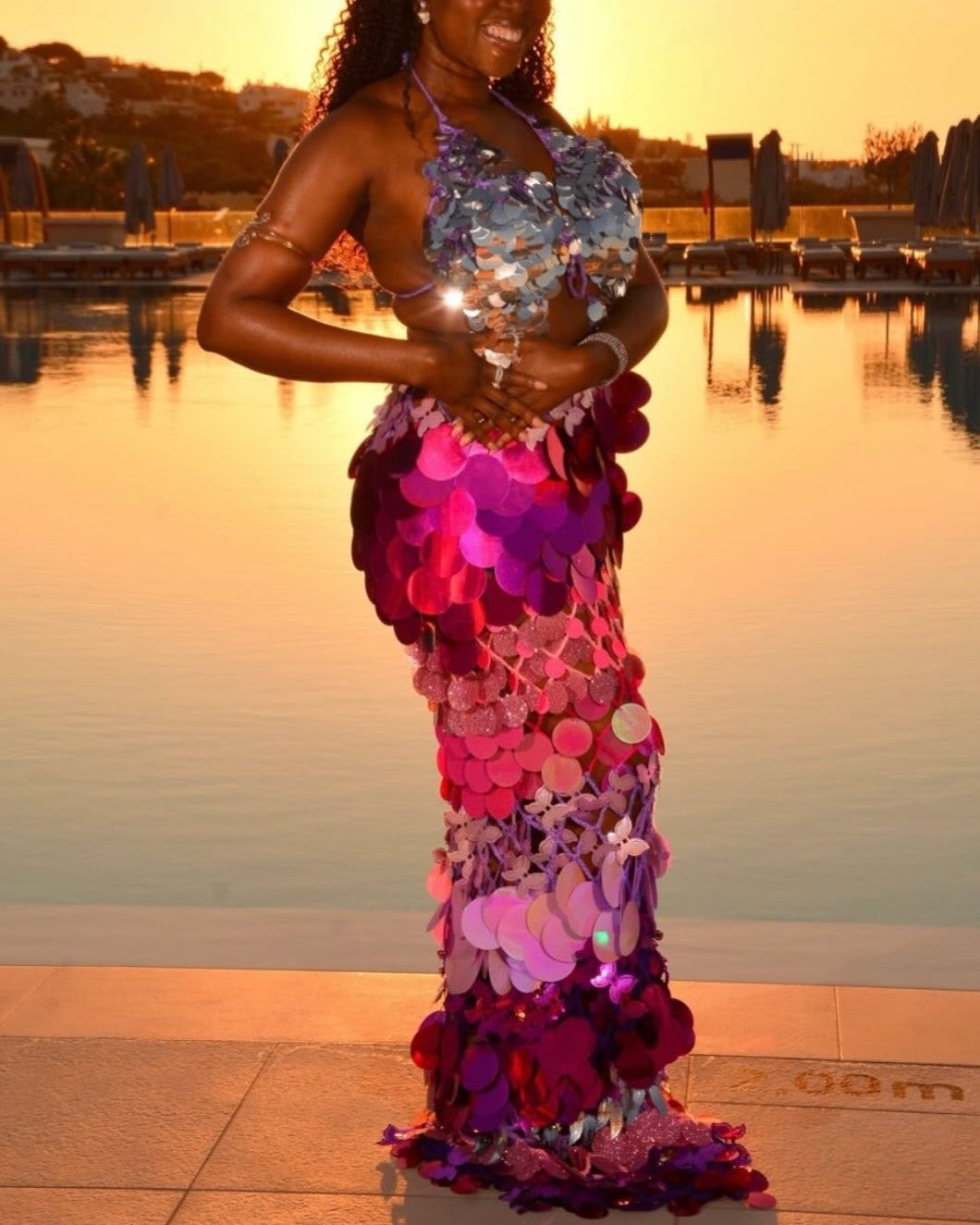 Stretch Sequined Sparkle Dress