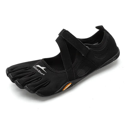 Multifunctional, Ultra-Portable Women's Shoes with Hook-and-Loop Closure