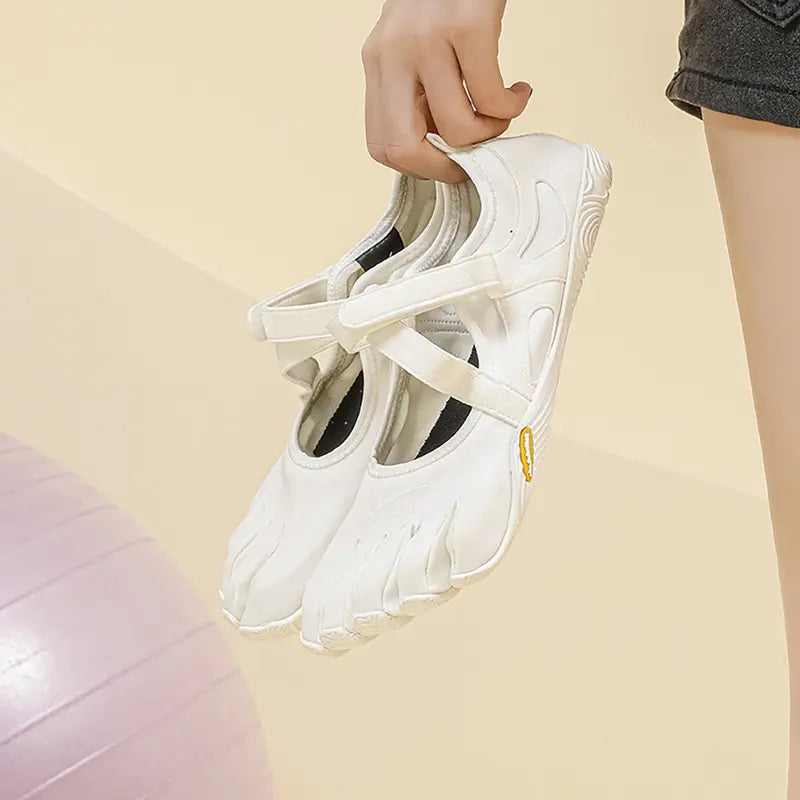 Multifunctional, Ultra-Portable Women's Shoes with Hook-and-Loop Closure