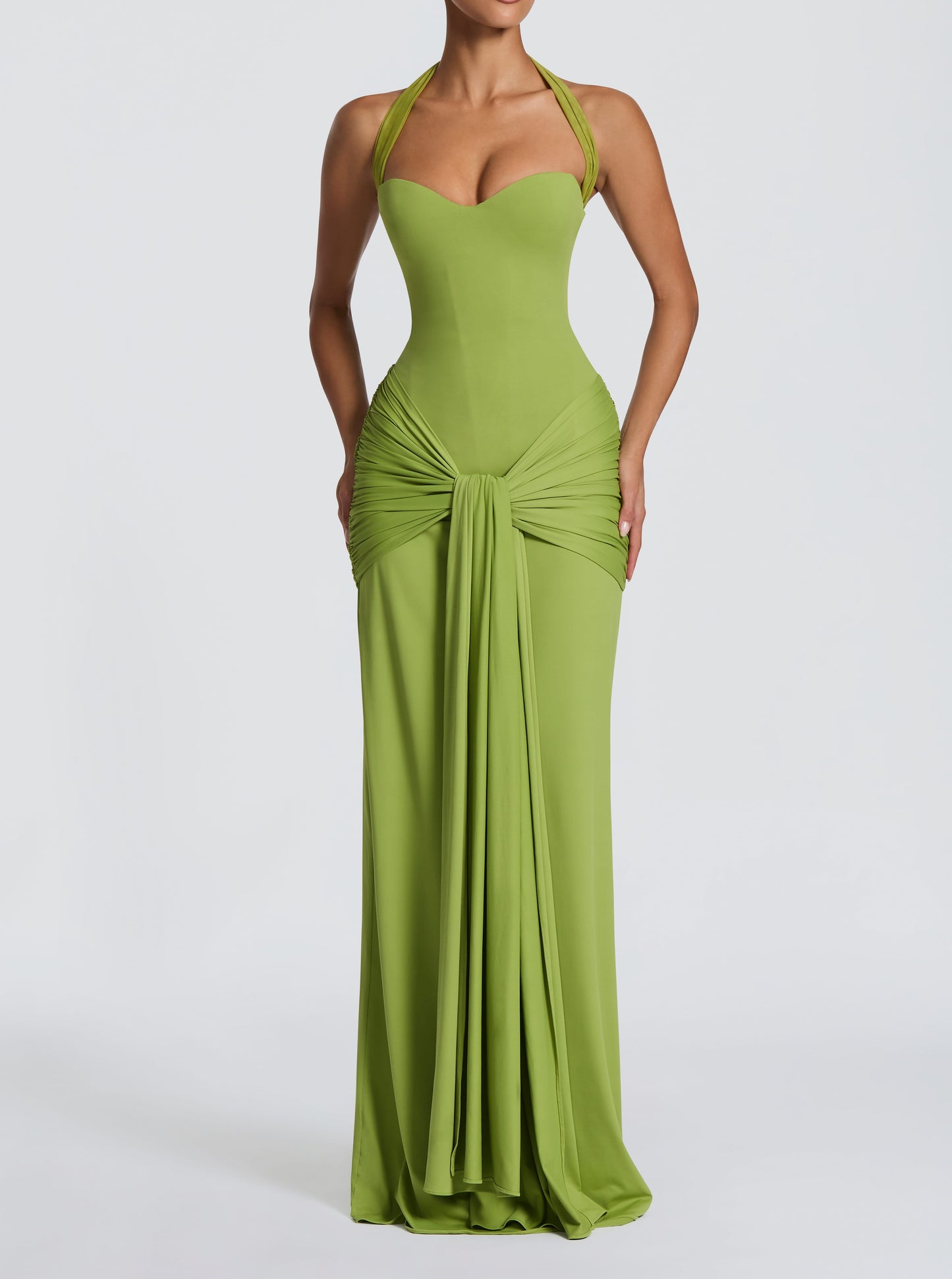 Elegant Pleated Maxi Dress