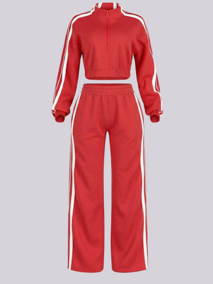 Striped Sports Suit