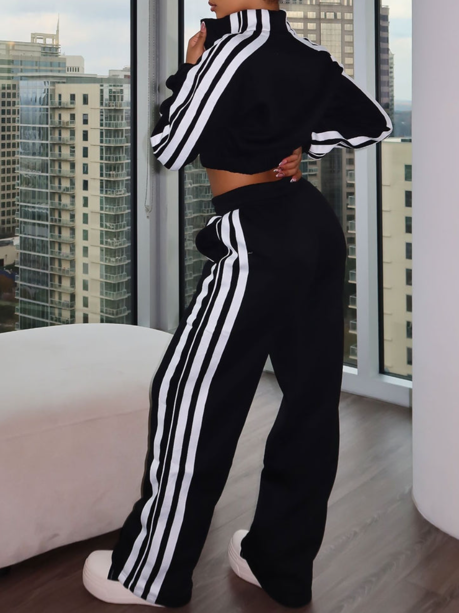 Striped Sports Suit