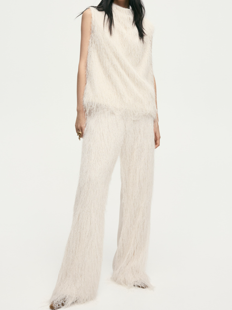 Elegant Tassel Sleeveless Suit