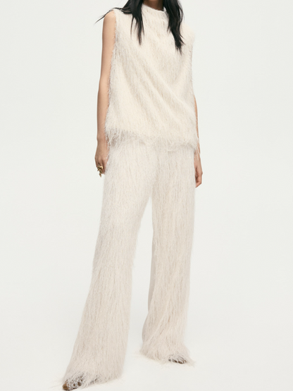 Elegant Tassel Sleeveless Suit