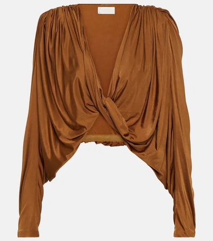 Twist-Detail Crop Top